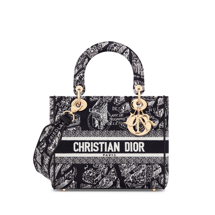 247c61a296bf9ef007f2247d5fd53004.png MEDIUM LADY D-LITE BAG Embroidery - Image 1