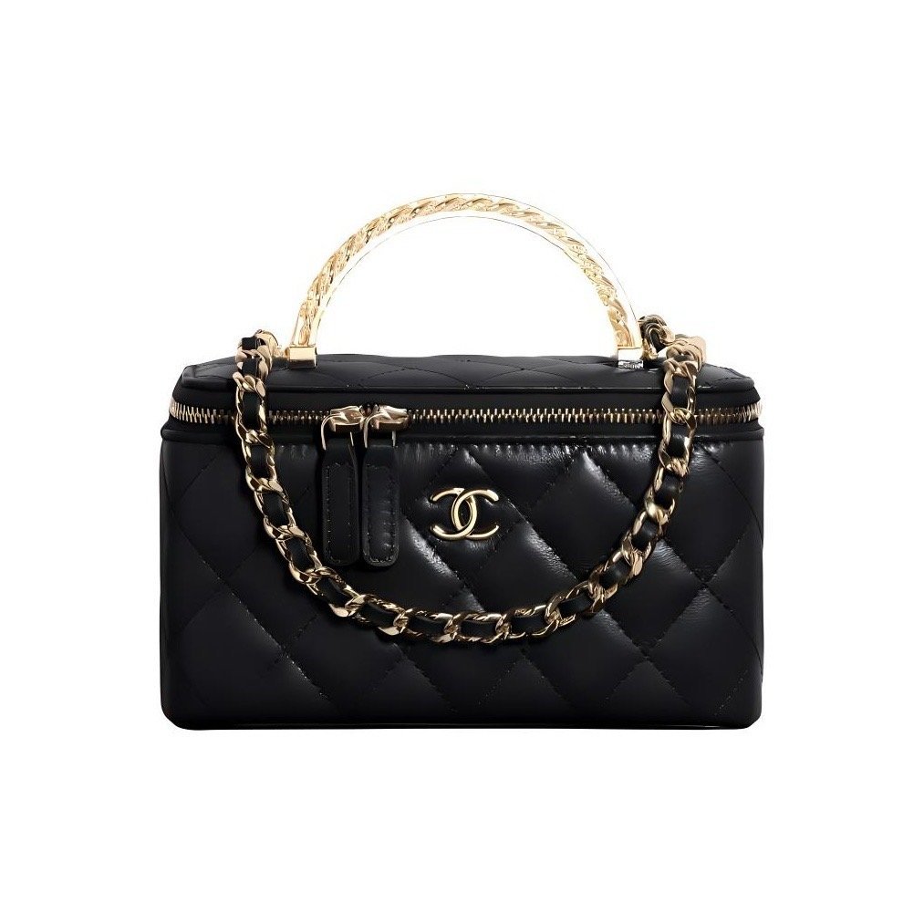 2ace44ac7621f5b2d9fdc41f47769b6b.jpg CHANEL 24S BOX WITH ACRYLIC TOP HANDLE - Image 1