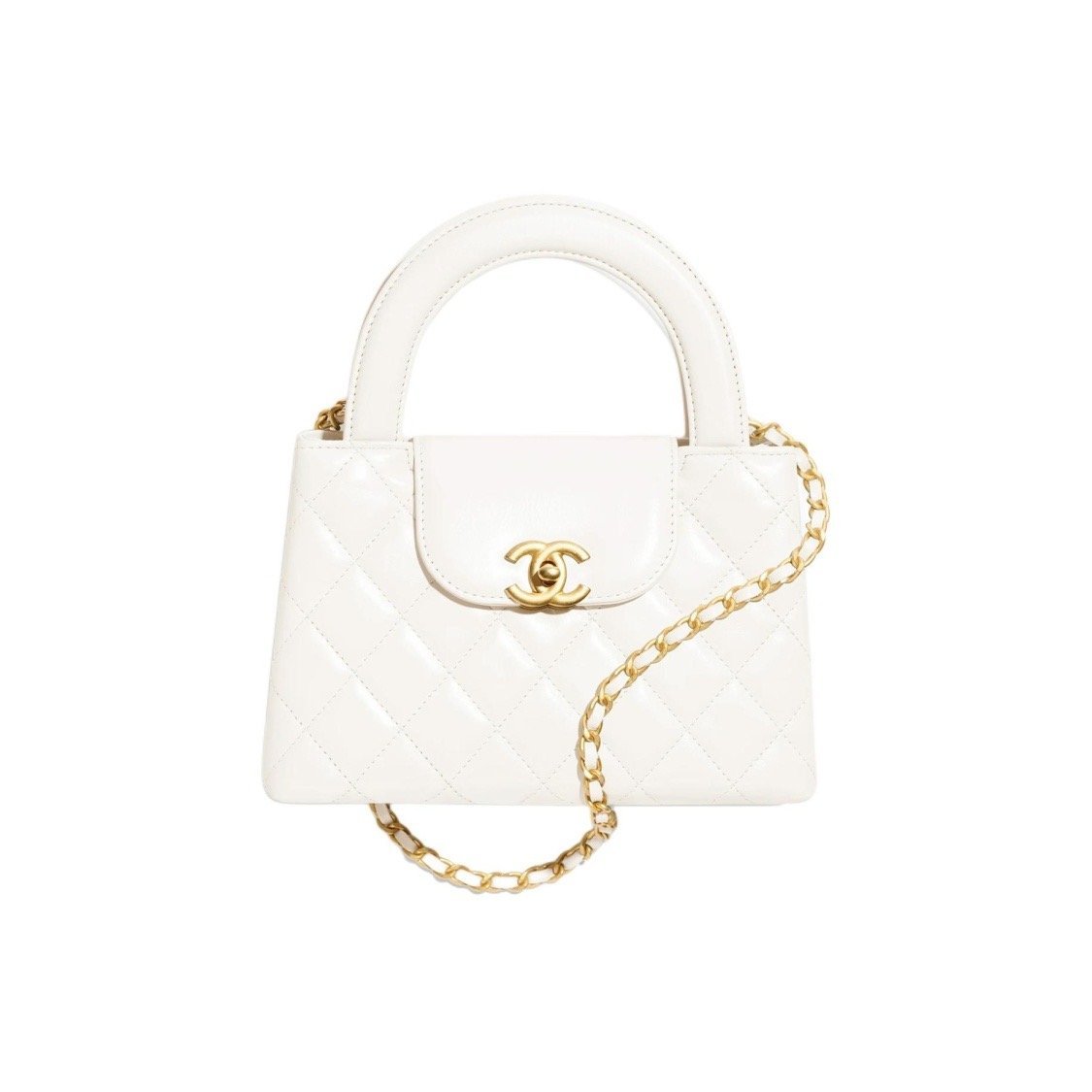 37aa9cdb123d36dbd28b7912b56b4947.jpg CHANEL MINI SHOPPING BAG WHITE - Image 1