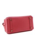 Togo Birkin 25 Rouge Grenat - Image 4
