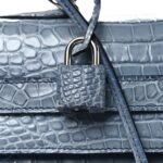 Matte Porosus Crocodile Kelly 35 Bleu Brighton - Image 16