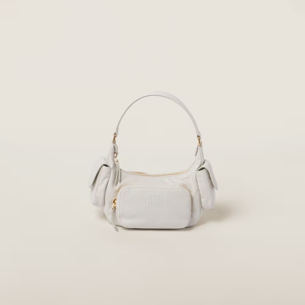 481106c46d0945f20e4be3c6fb3673d4.jpg Soft Lamb Nappa Pouch White - Image 1