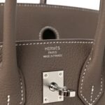 Togo Birkin 25 Etoupe - Image 5