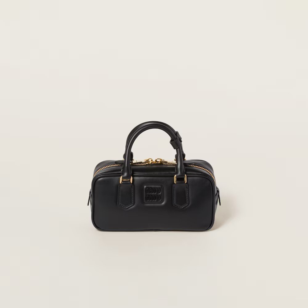 551c4dd588047c843c0e93a0de9b20ac.jpg Arcadie Leather Small Handbag Black - Image 1