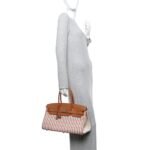 Toile Swift Broderie Shoulder Birkin Light 39 Gold Fauve Rose Pop Black - Image 2