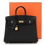 Togo Birkin 25 Black - Image 11