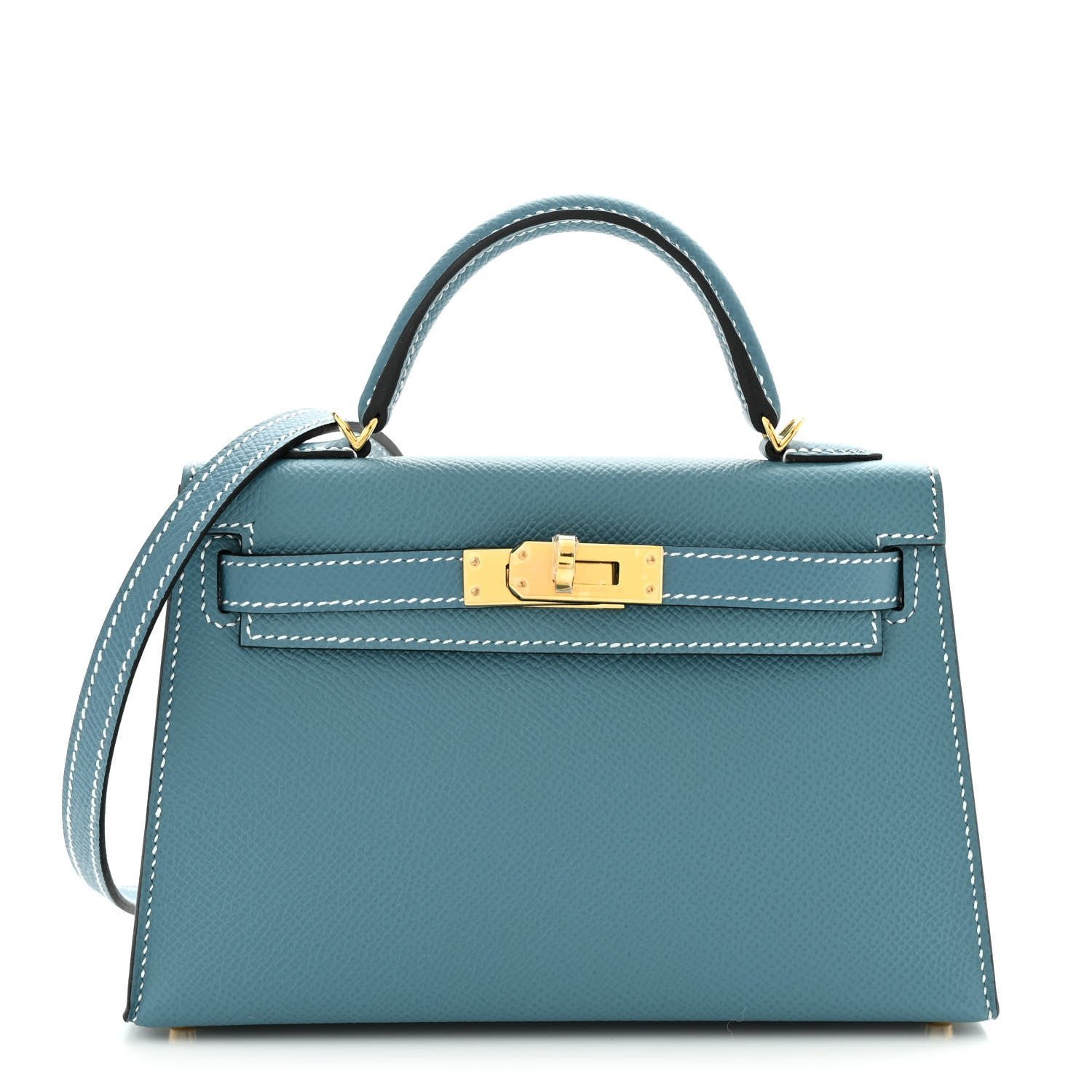 5a718dde3ad0841ad5de5995d49406d5.jpg Epsom Mini Kelly Sellier 20 New Blue Jean - Image 1