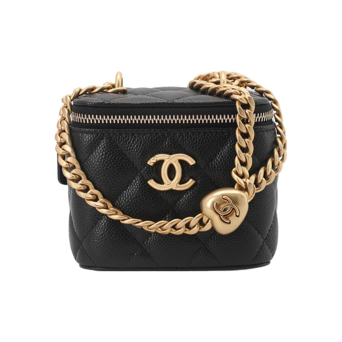 5daa676f36eed9a4c5cddbb99bc0fd5b.jpg CHANEL 23P LIPSTICK BOX WITH CHAIN BLACK - Image 1