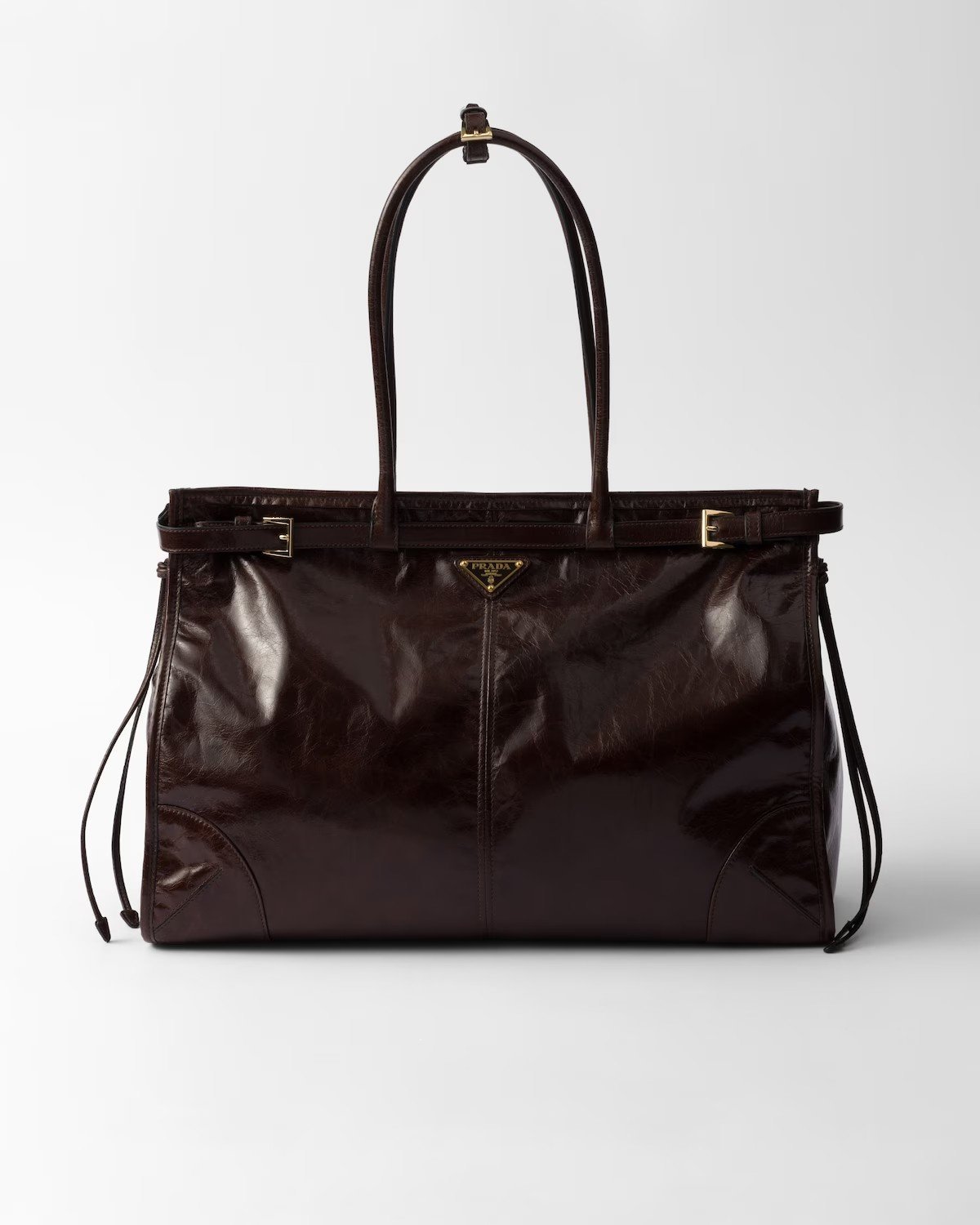 6e14e3b1e6d5a920817d83493ae585b0.jpg Prada Bonnie Oversized Leather Handbag - Image 1