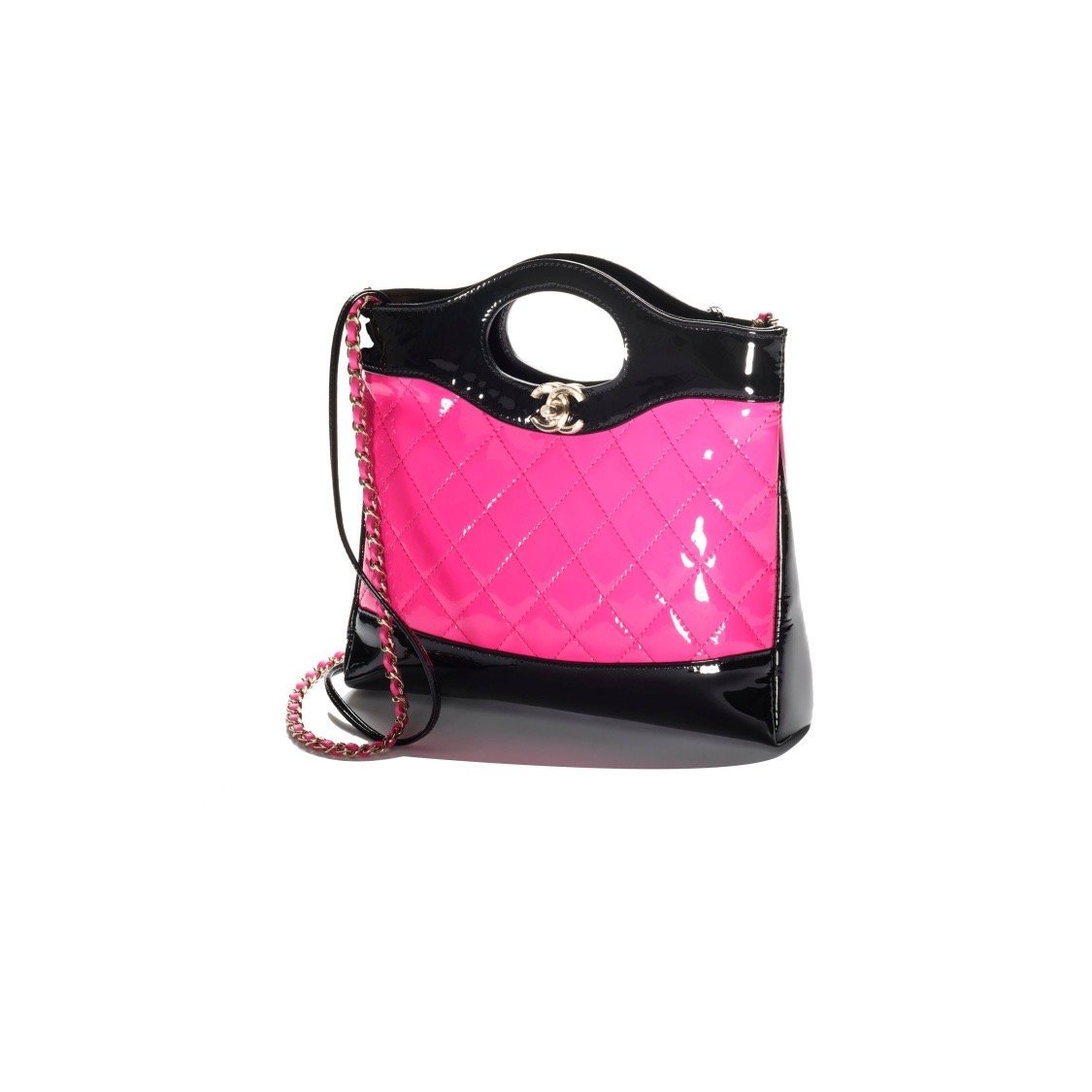 75aab62fc6e9fa1bd3b66adc27c08776.jpg CHANEL 31 MINI SHOPPING BAG PATENT CALFSKIN - Image 1