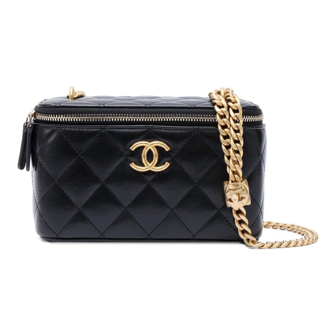 7f3d38e5caa3be97bcfb24601bb76c58.jpg CHAENL 22K FLAP BAG WITH ADJUST CHAIN - Image 1