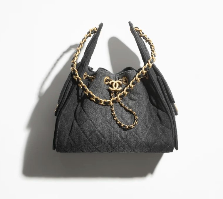 858257deff749cb599b8dbc0d9876e02.jpg CHANEL 25 small denim handbag - Image 1