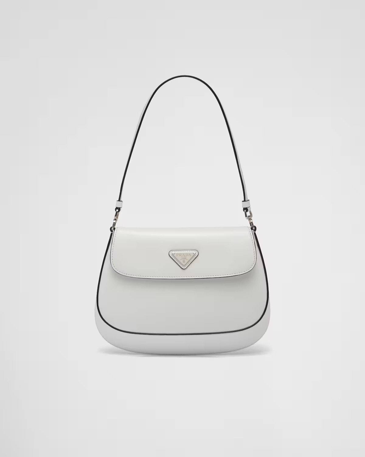 869ab69603b680fd9c3d8923fa076767.jpg Prada Cleo Small Gloss Leather Flip Shoulder Bag - Image 1