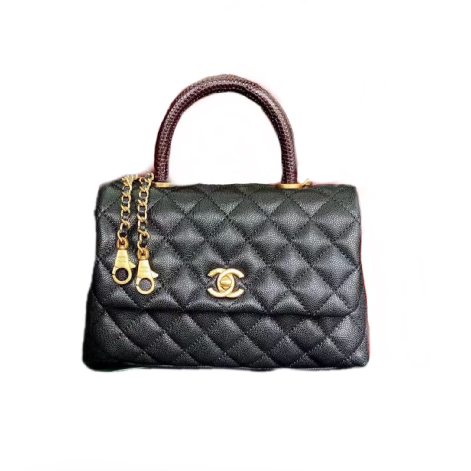 8ea93364e27cb4d94f8cddde7f47ecb1.jpg CHANEL CLASSIC CAVIAR COCOHANDLE - Image 1