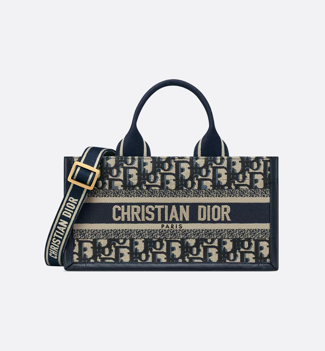 940b821ba9448d79ace837dde56dd707.png East-West Dior Book Tote with strap - Image 1