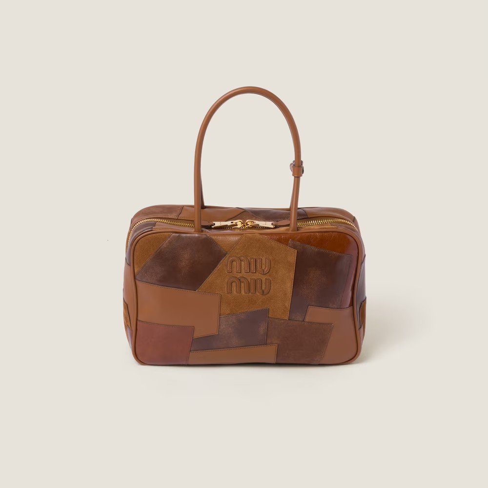 984c4680aef9444a40b92f4d3703cd02.jpg Leather Patchwork Beau Bag - Image 1