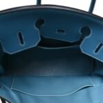 Taurillon Clemence Birkin 35 Blue Jean - Image 5