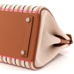 Toile Swift Broderie Shoulder Birkin Light 39 Gold Fauve Rose Pop Black - Image 10