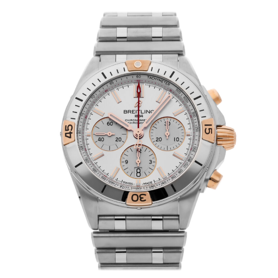 Breitling-White-Dial-Silver-Replica3-1.webp Breitling White Dial Silver Replica - Image 1