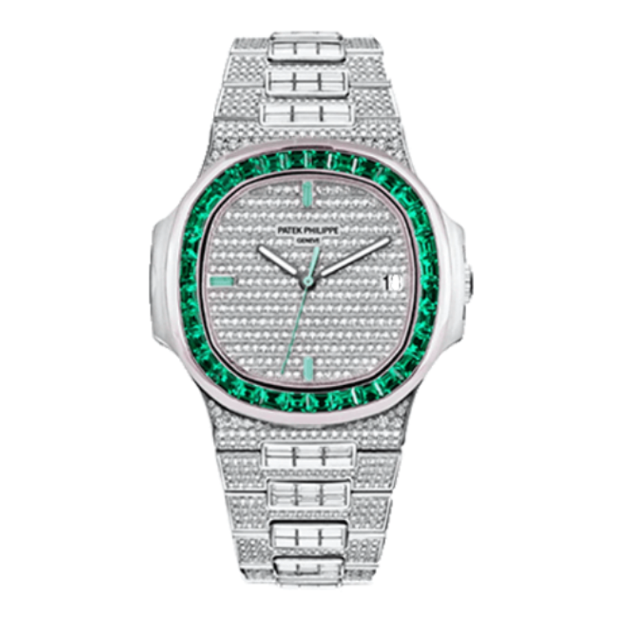Emerald-Bezel-5711-Replica-4.webp Emerald Bezel 5711 Replica - Image 1
