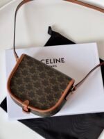 MEDIUM FOLCO BAG IN TRIOMPHE CANVAS AND CALFSKIN - Image 3
