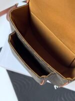 MEDIUM FOLCO BAG IN TRIOMPHE CANVAS AND CALFSKIN - Image 5