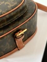 MEDIUM FOLCO BAG IN TRIOMPHE CANVAS AND CALFSKIN - Image 6