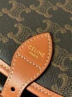 MEDIUM FOLCO BAG IN TRIOMPHE CANVAS AND CALFSKIN - Image 7