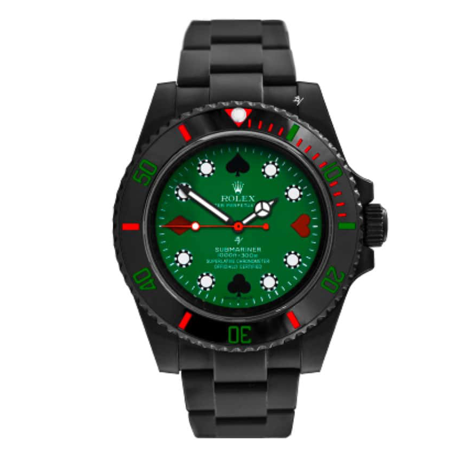 Rolex-Blaken-Submariner-Poker-Green-Dial-114060-Replica-1.webp Rolex Blaken Submariner Poker Green Dial 114060 Replica - Image 1