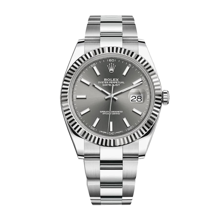 Rolex-Datejust-Grey-Dial-Replica.webp Rolex Datejust Grey Dial Replica - Image 1