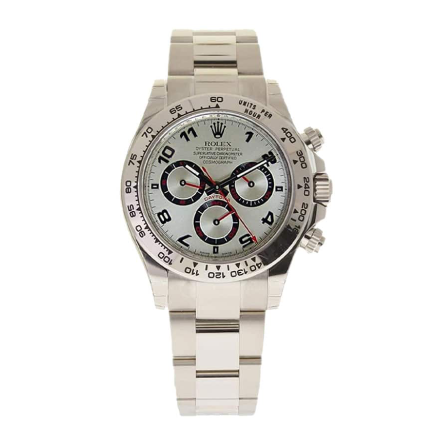 Rolex-Daytona-116509-White-Gold-Silver-Dial-Replica.webp Rolex Daytona 116509 White Gold Silver Dial Replica - Image 1