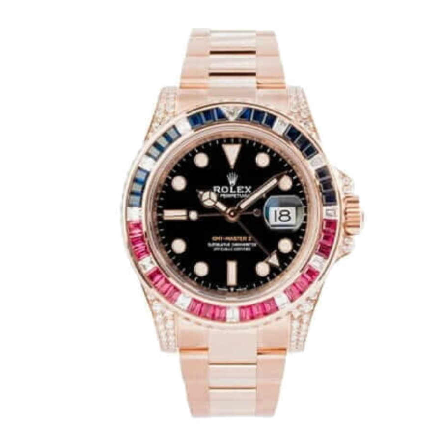 Rolex-GMT-Master-II-126755SARU-Diamond-Bezel-Black-Dial-Replica.webp Rolex GMT-Master II 126755SARU Diamond Bezel Black Dial Replica - Image 1