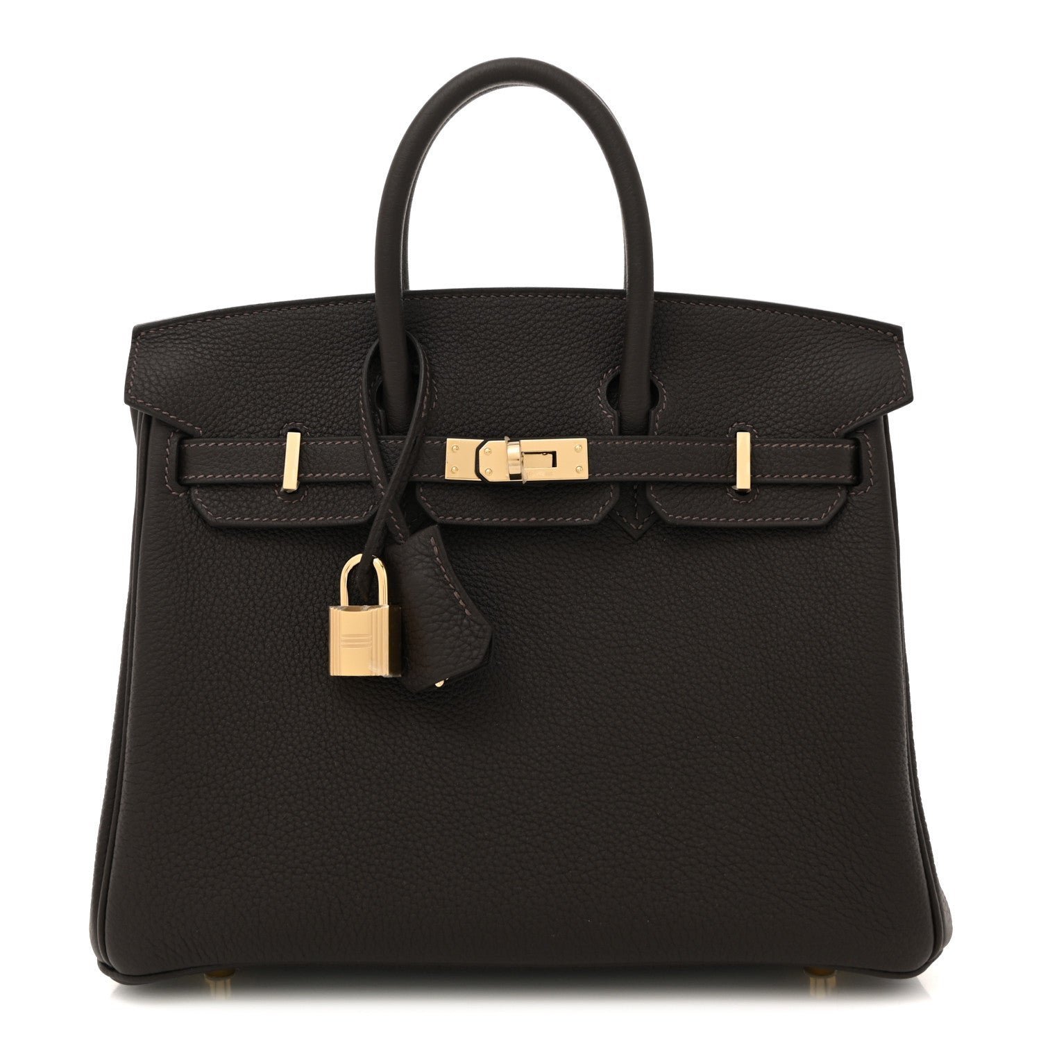 a7567995daf3170be4e1800db79063a2.jpg Togo Birkin 25 Bai Brun - Image 1