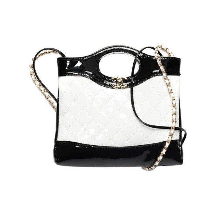 b2d3229efa4eaa5246f66e6145ba6868.jpg CHANEL 31 MINI SHOPPING BAG PATENT CALFSKIN - Image 1