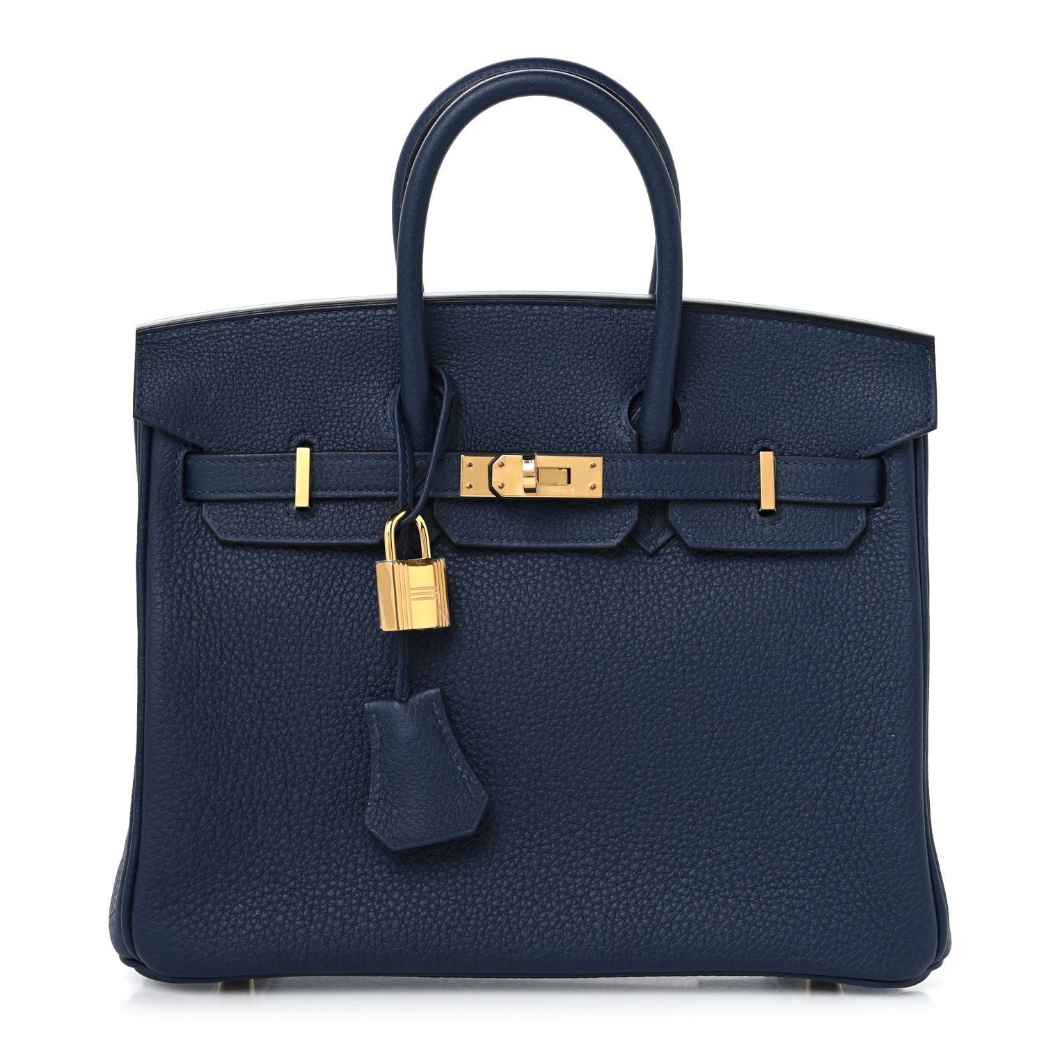 bac7f00ea49b4b6f531e4ee11bd81713.jpg Togo Birkin 25 Bleu Abysse - Image 1