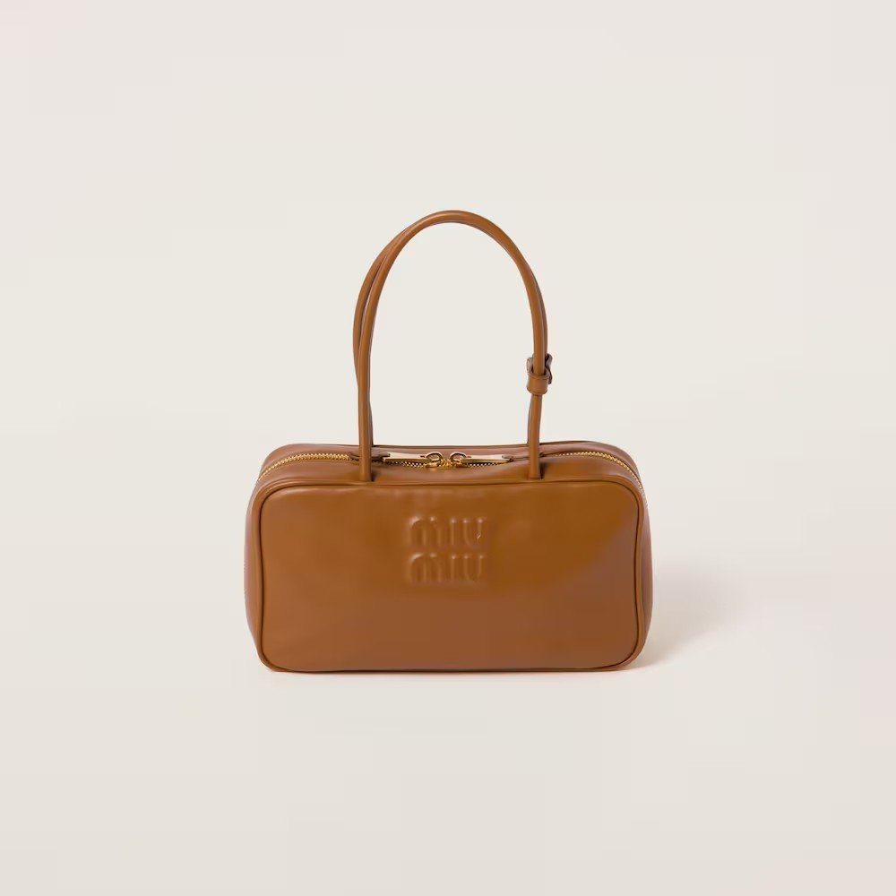 bcd638a37095a2ffc3bf0a9d6bb93b1a.jpg Beau Leather Handbag Cognac color - Image 1