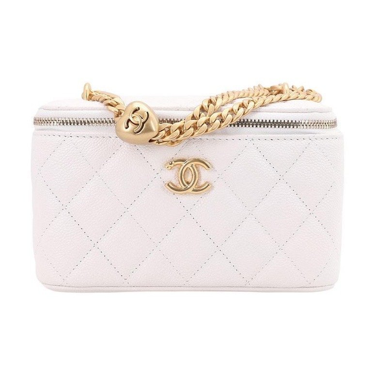 c363c5230ba89e813fa964b8fe288b81.jpg CHANEL 23P LONG BOX WITH CHAIN WHITE - Image 1