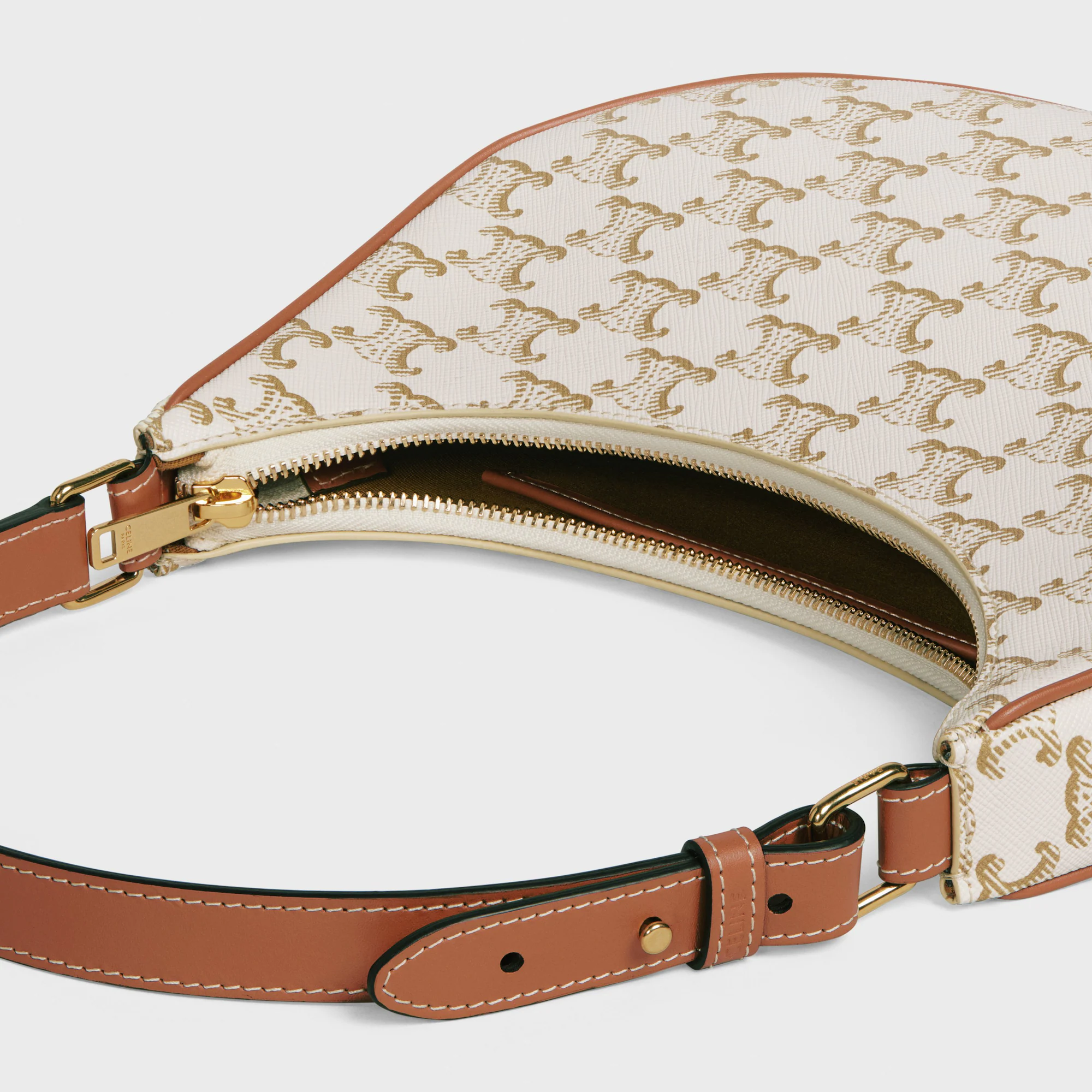 c3ed4a8ae2fe6594da3a5b29c18aa3a8.webp AVA BAG IN TRIOMPHE CANVAS AND CALFSKIN - Image 1