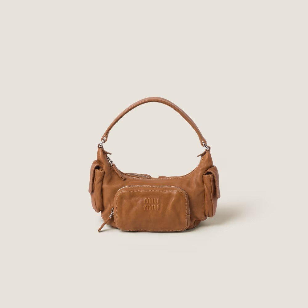 cc5590b4387f8552c3b320b02ae09d2b.jpg Pocket Nappa Leather Pouch caramel color - Image 1