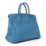 Taurillon Clemence Birkin 35 Blue Jean - Image 3