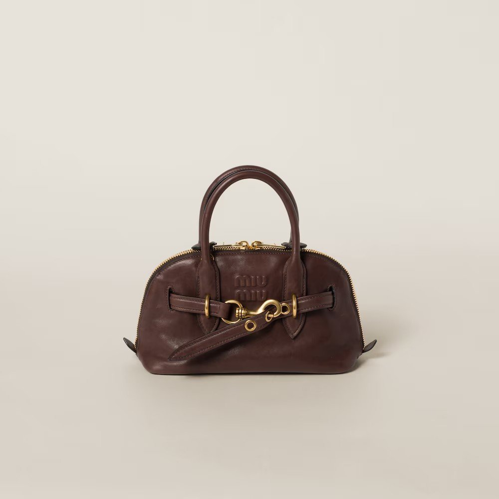 d7118d82e0df0f8d43eeb0c22dd7f169.jpg Aventure Nappa Leather Handbag Shrubby Oak Color - Image 1