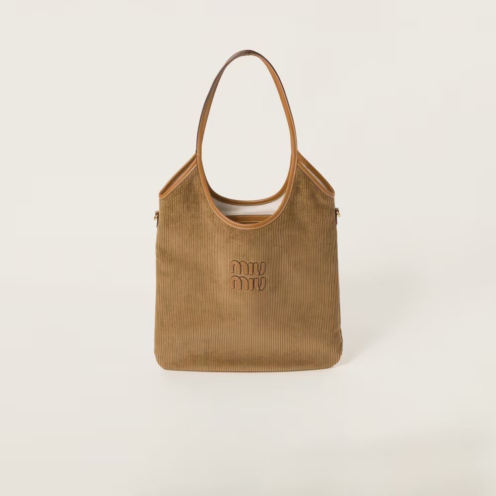 d8ae4bd3d2944ee72bad018e8a226803.jpg Ivy corduroy texture shopping bag - Image 1