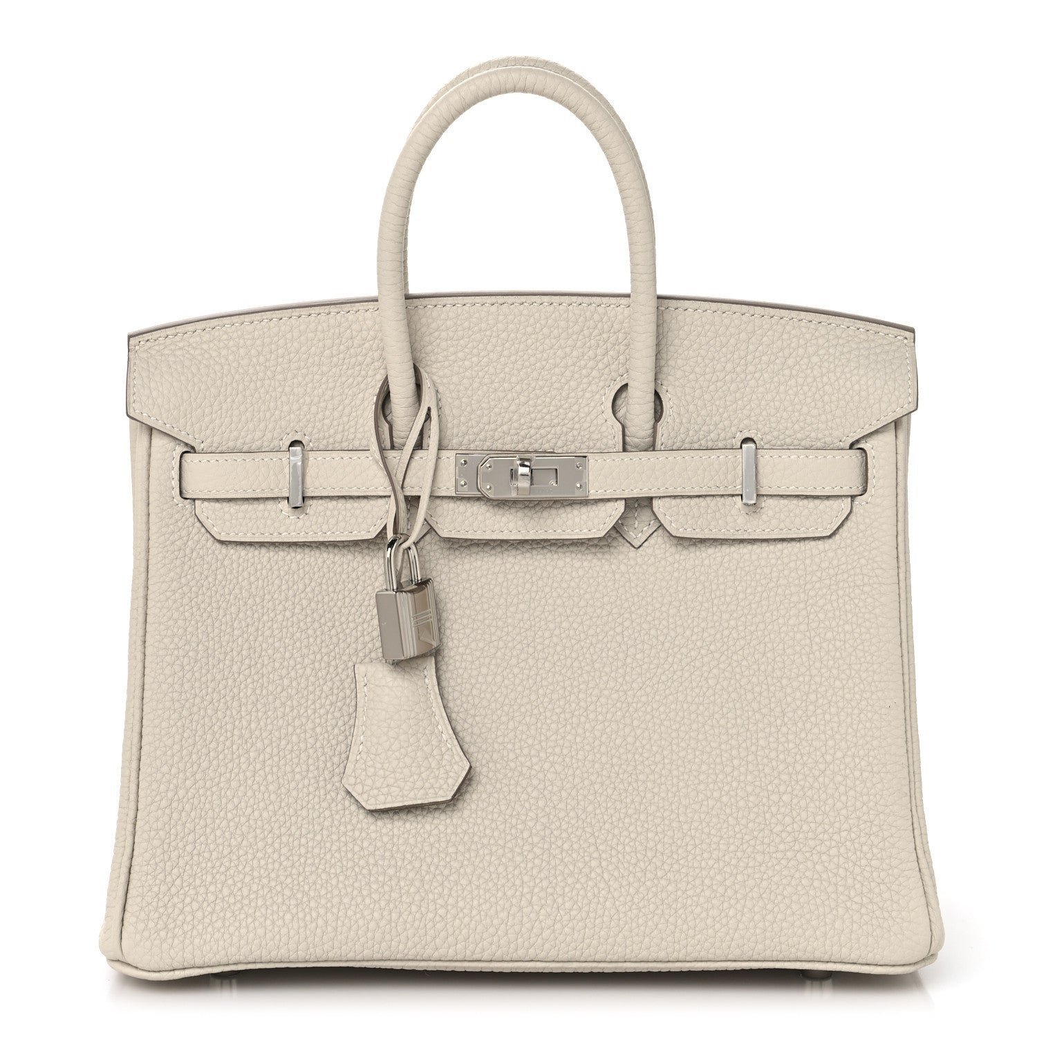 ea024c1bf847c60fe65b26f512a1c056.jpg Togo Birkin 25 Craie - Image 1
