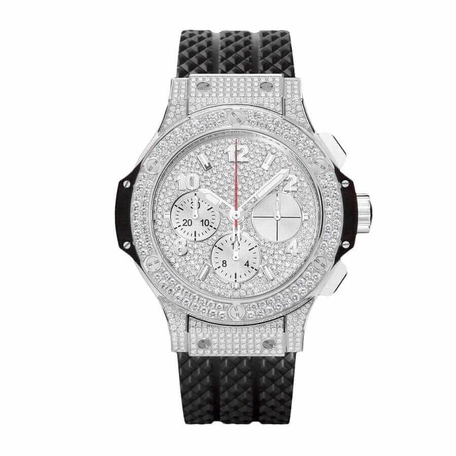 hublot-classic-fusion-chronograph-with-diamond-silver-dial-replica.jpg Diamond Hublot Replica - Image 1
