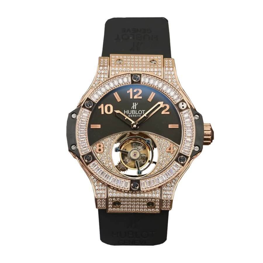 hublot-classic-fusion-tourbillon-best-edition-with-diamond-black-dial-replica.jpg Hublot With Diamonds Replica - Image 1