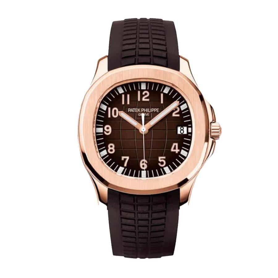 patek-philippe-aquanaut-brown-replica-1.jpg Patek Philippe Gold Brown Strap Replica - Image 1