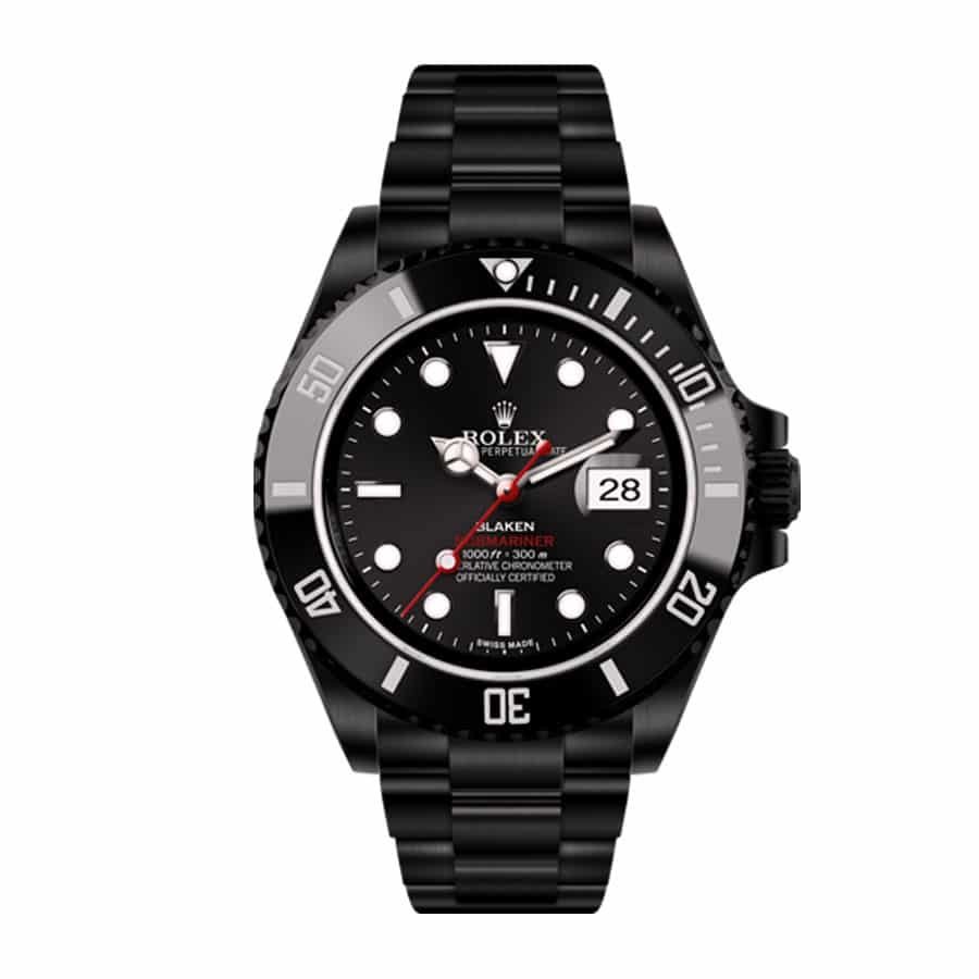 rolex-blaken-submariner-date-singel-red-black-dial-116610n-replica.jpg Blaken Submariner Replica - Image 1