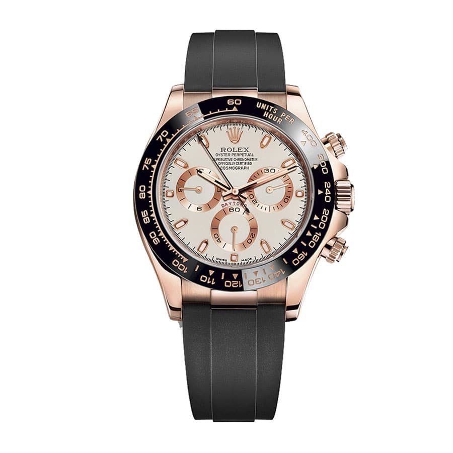 rolex-cosmograph-daytona-everose-gold-ivory-dial-116515ln-replica.jpg Rolex Daytona Ivory Dial Replica - Image 1