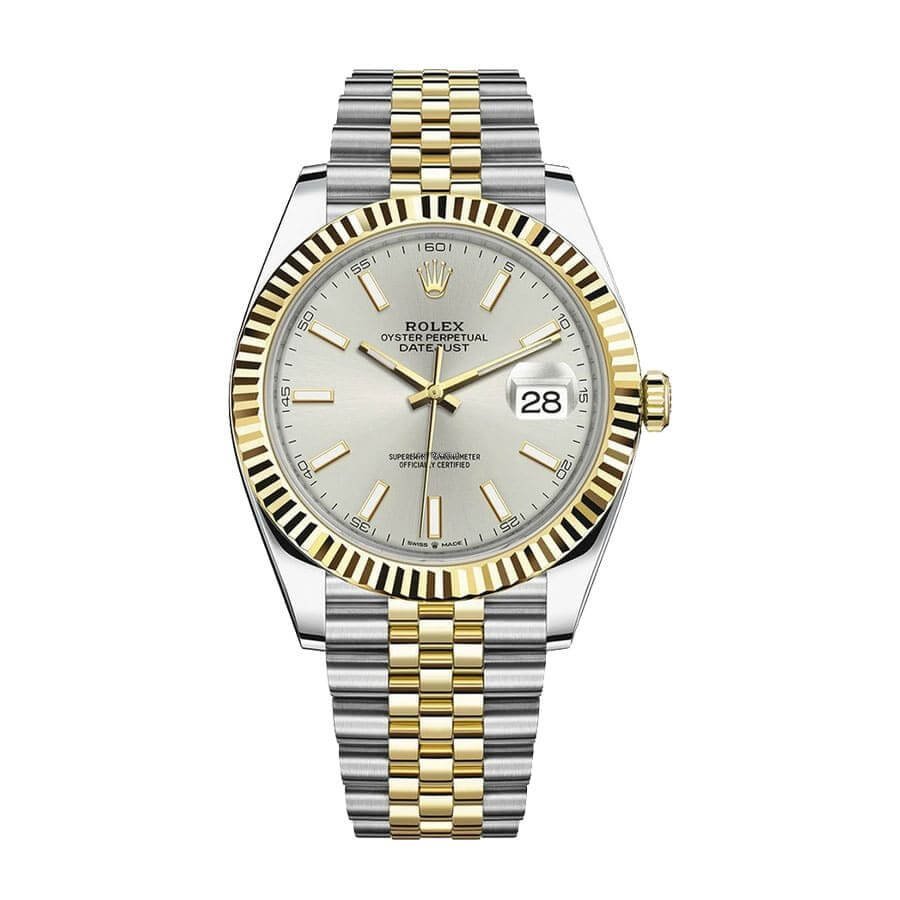 rolex-datejust-126333-yellow-gold-steel-silver-dial-jubilee-replica-1.jpg Datejust Watch Replica - Image 1
