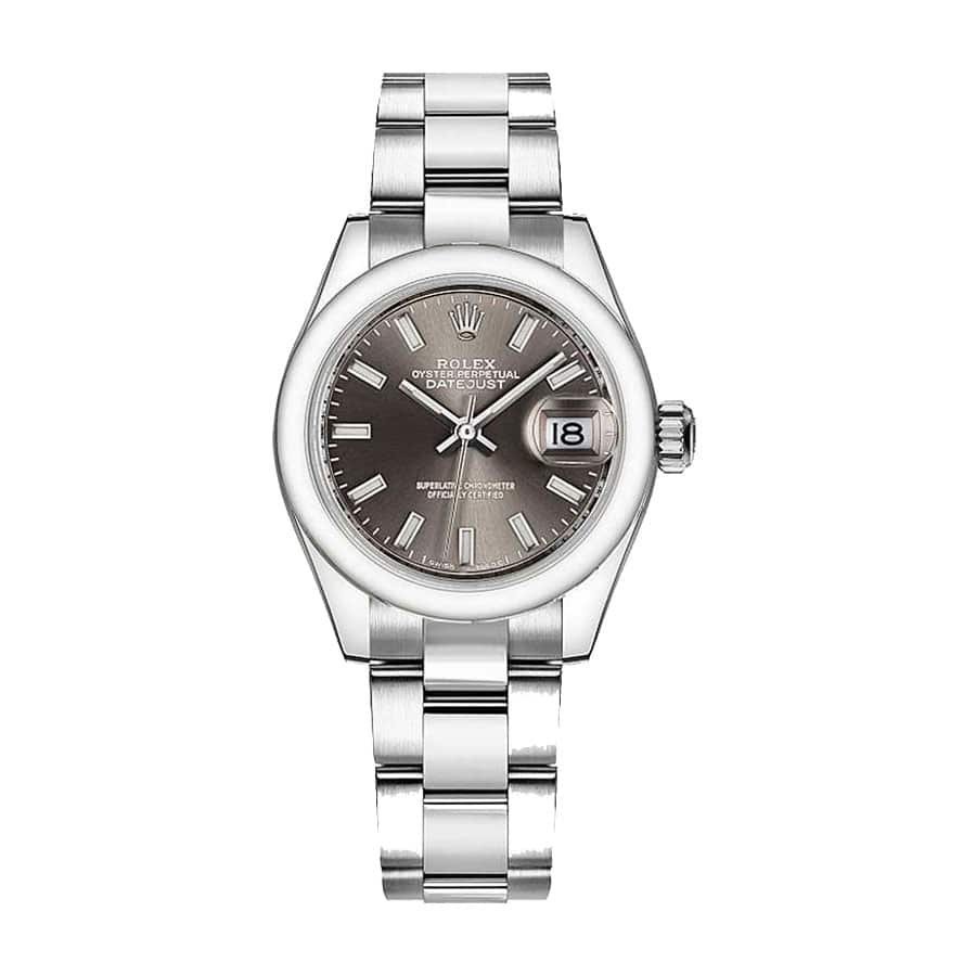 rolex-datejust-28mm-279160-steel-automatic-dark-grey-dial.jpg Datejust Dark Grey Replica - Image 1